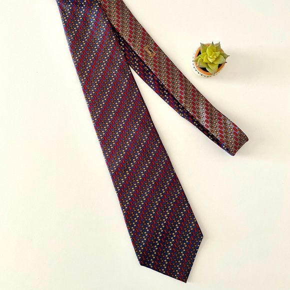 YSL Men’s Yves Saint Laurent Silk Tie - Picture 3 of 8